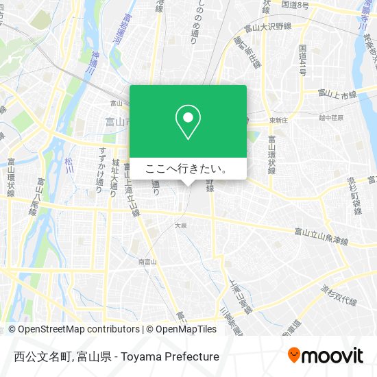 西公文名町地図