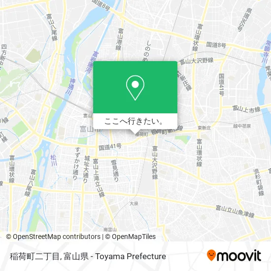 稲荷町二丁目地図