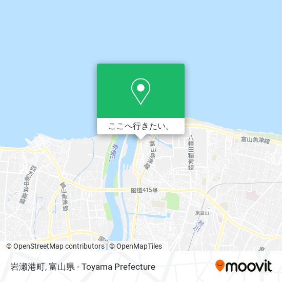 岩瀬港町地図