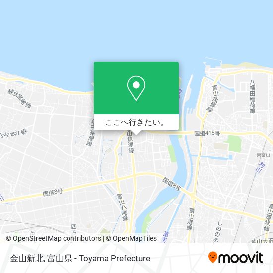 金山新北地図