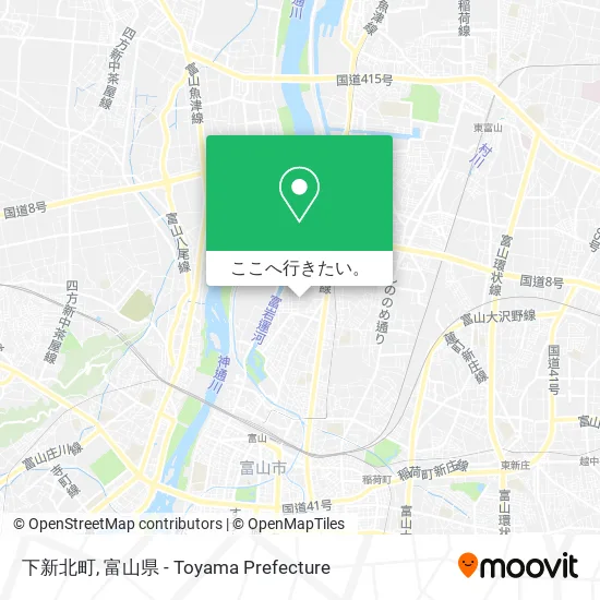 下新北町地図