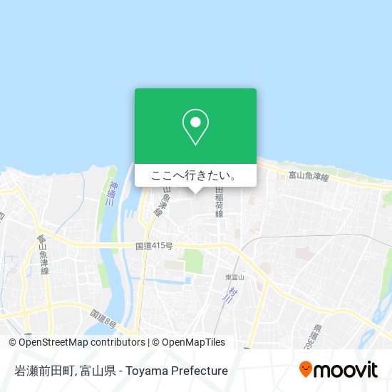 岩瀬前田町地図
