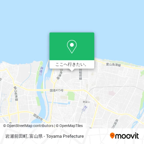 岩瀬前田町地図