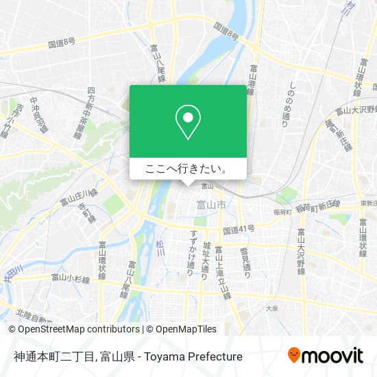 神通本町二丁目地図