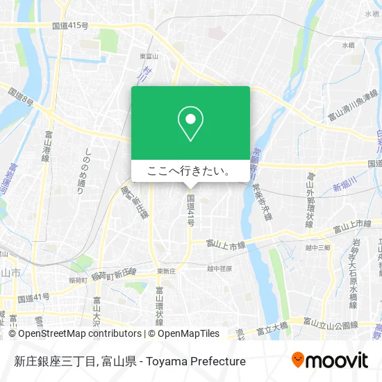 新庄銀座三丁目地図
