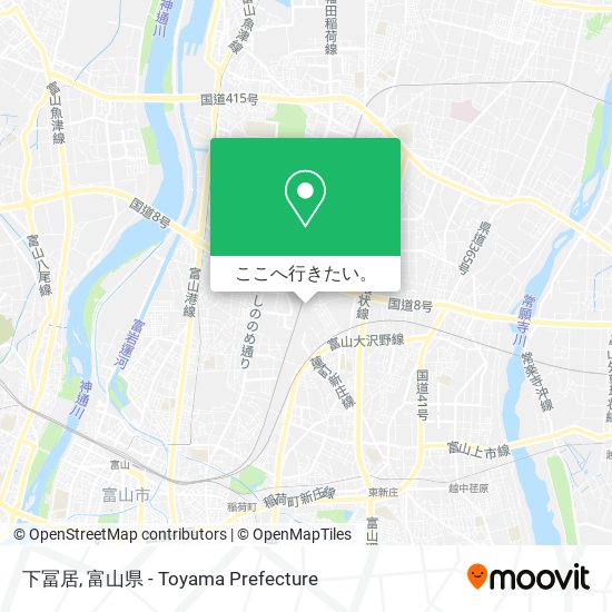 下冨居地図