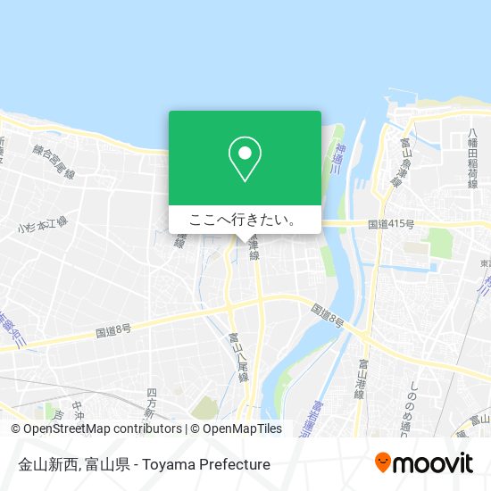 金山新西地図