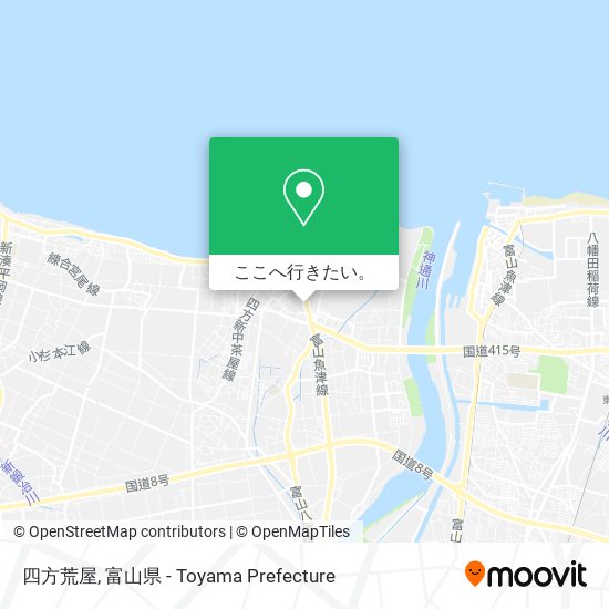 四方荒屋地図