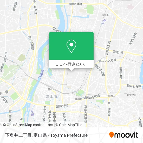 下奥井二丁目地図
