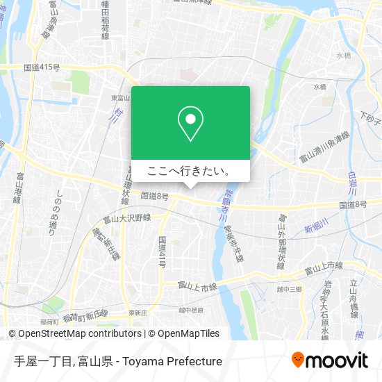 手屋一丁目地図