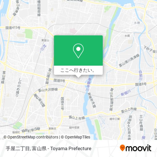手屋二丁目地図