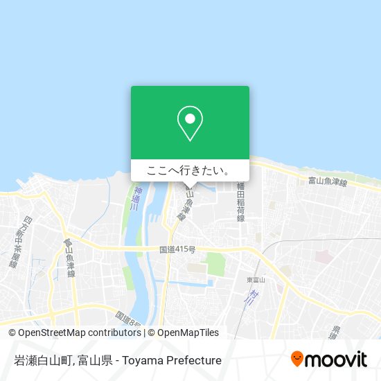 岩瀬白山町地図