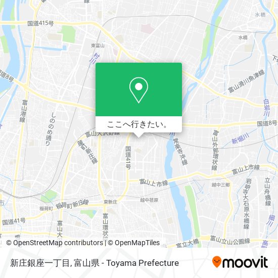 新庄銀座一丁目地図