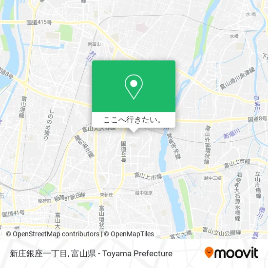 新庄銀座一丁目地図