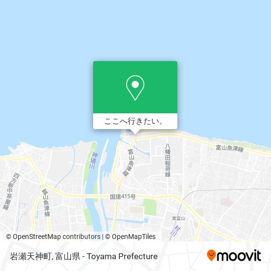 岩瀬天神町地図
