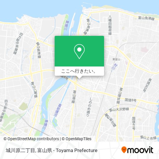 城川原二丁目地図