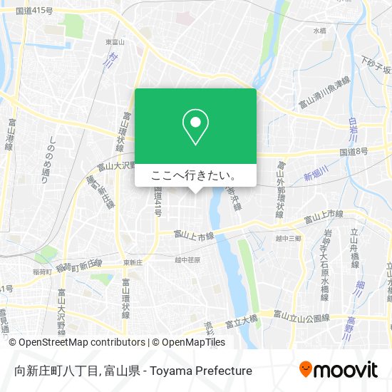 向新庄町八丁目地図