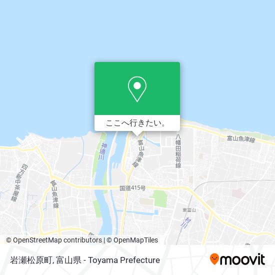 岩瀬松原町地図