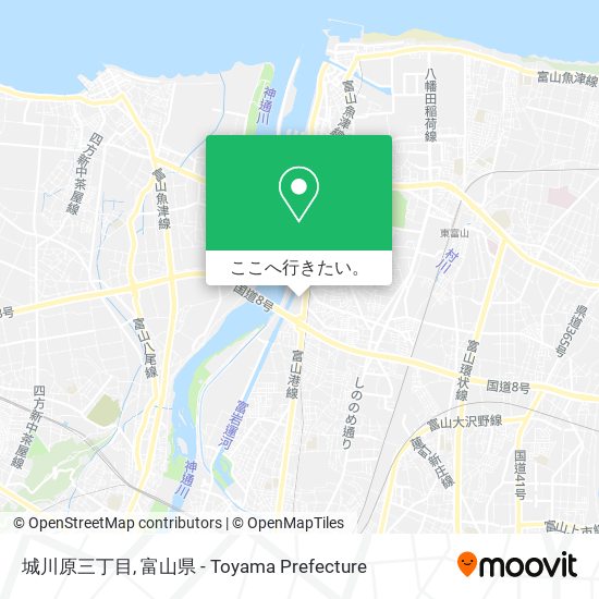 城川原三丁目地図