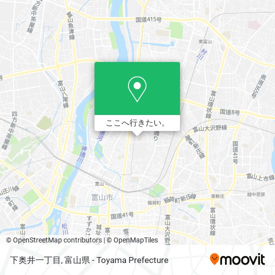 下奥井一丁目地図