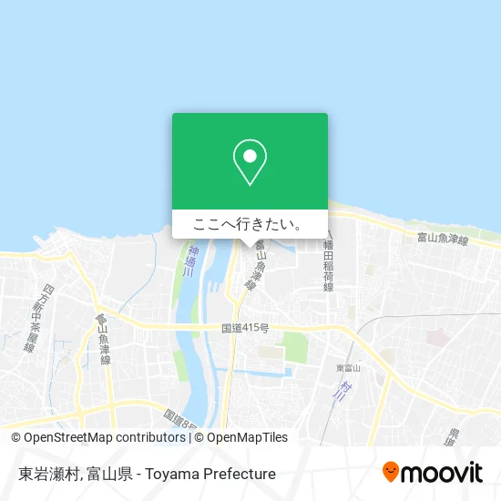 東岩瀬村地図