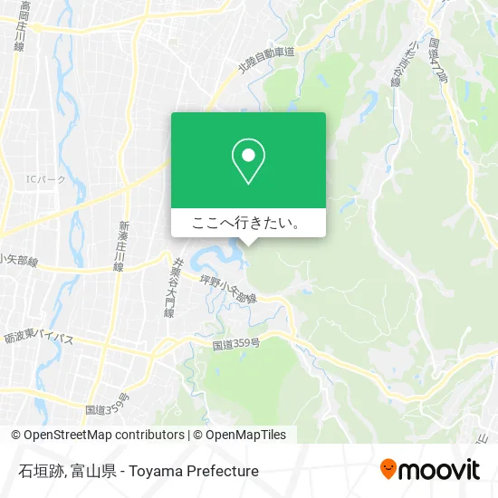石垣跡地図