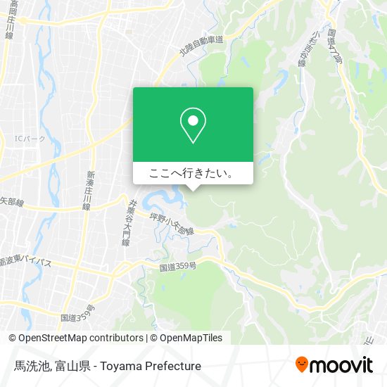 馬洗池地図