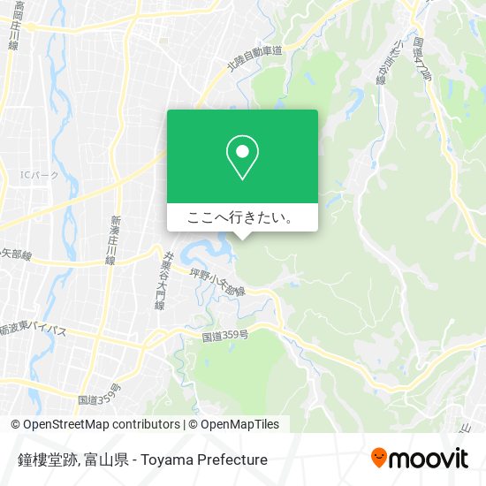 鐘樓堂跡地図