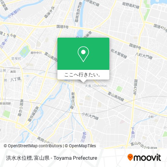 洪水水位標地図
