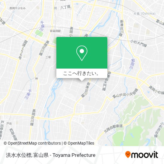 洪水水位標地図