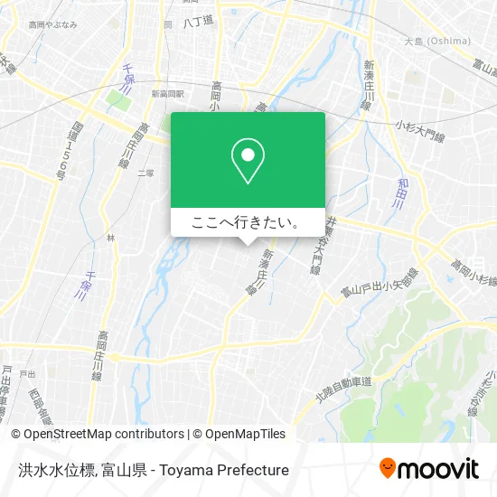洪水水位標地図