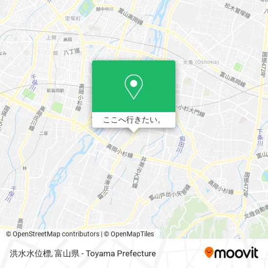 洪水水位標地図