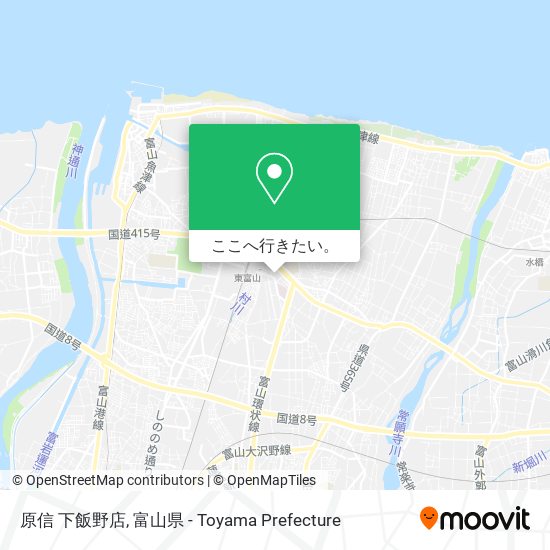 原信 下飯野店地図