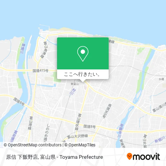 原信 下飯野店地図