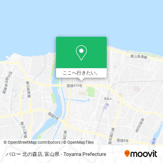 バロー 北の森店地図