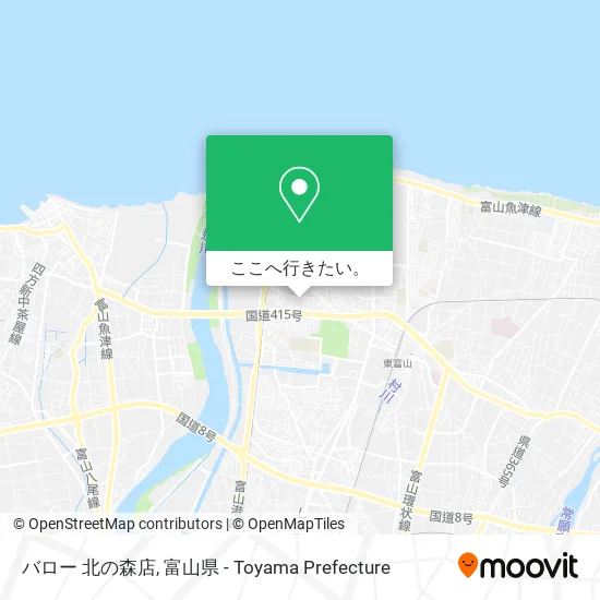バロー 北の森店地図