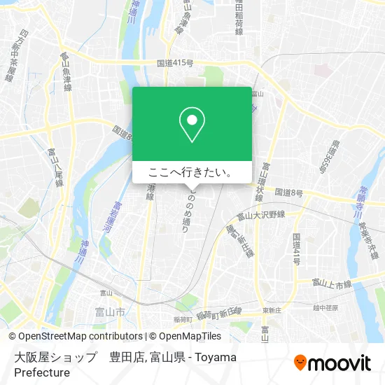 大阪屋ショップ　豊田店地図