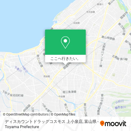 ディスカウントドラッグコスモス 上小泉店地図