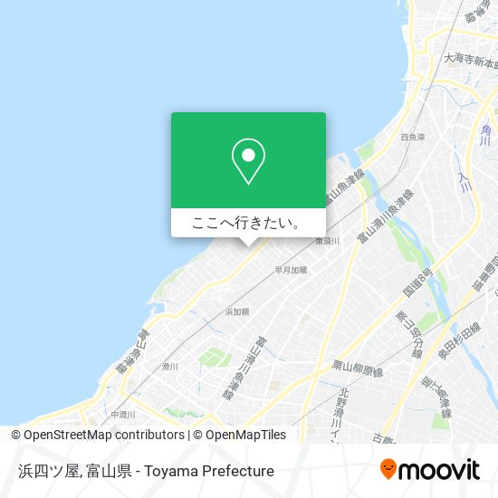 浜四ツ屋地図