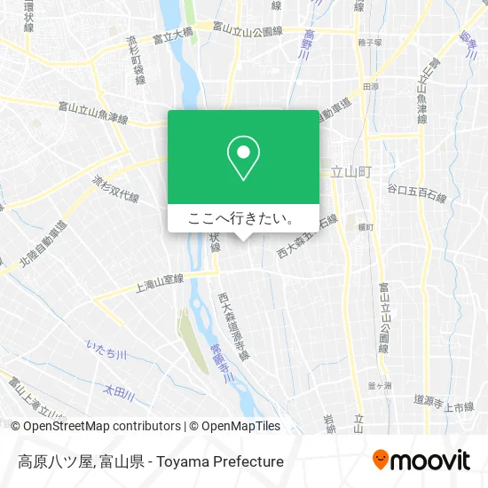 高原八ツ屋地図