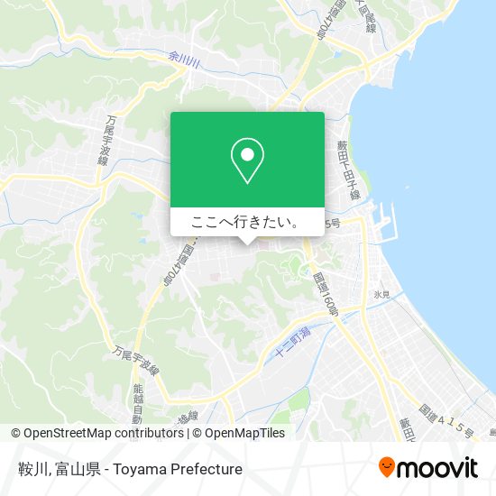 鞍川地図