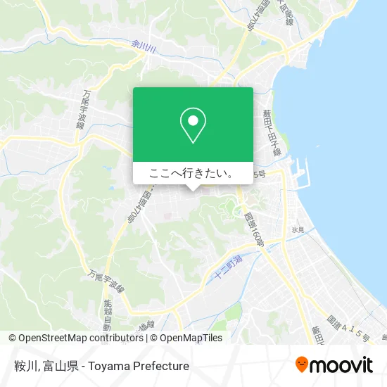 鞍川地図