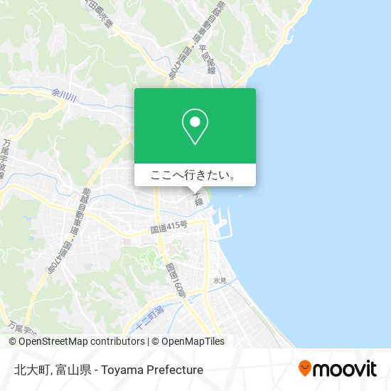 北大町地図