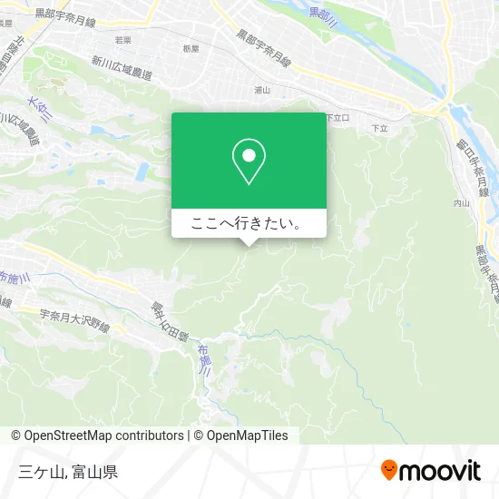 三ケ山地図