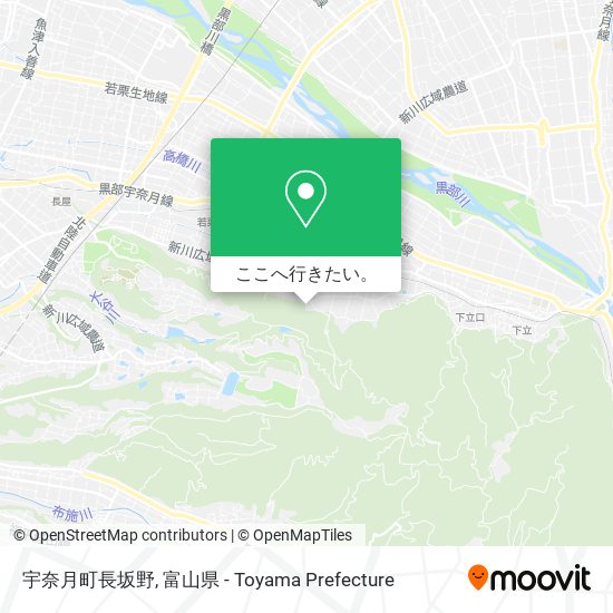 宇奈月町長坂野地図