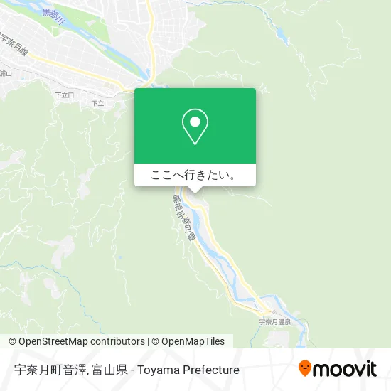 宇奈月町音澤地図