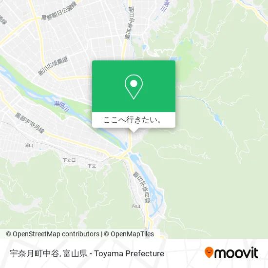 宇奈月町中谷地図