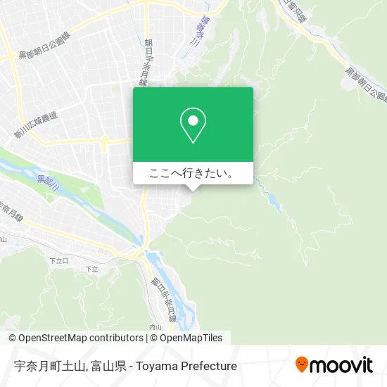 宇奈月町土山地図