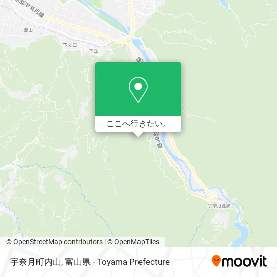 宇奈月町内山地図