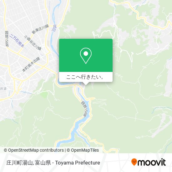 庄川町湯山地図
